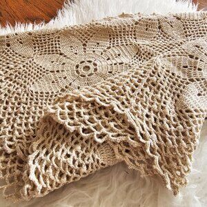 Handmade Crochet Flower Shawl